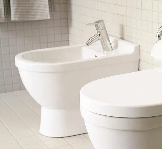 Напольное биде Duravit Starck 3 2230100000 с переливом, с креплением, белое