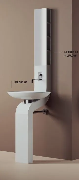 Раковина накладная овальная ARTCERAM LA FONTANA LFL001 01 00 600 мм х 420 мм, без отверстия под смеситель, без перелива, белый глянцевый