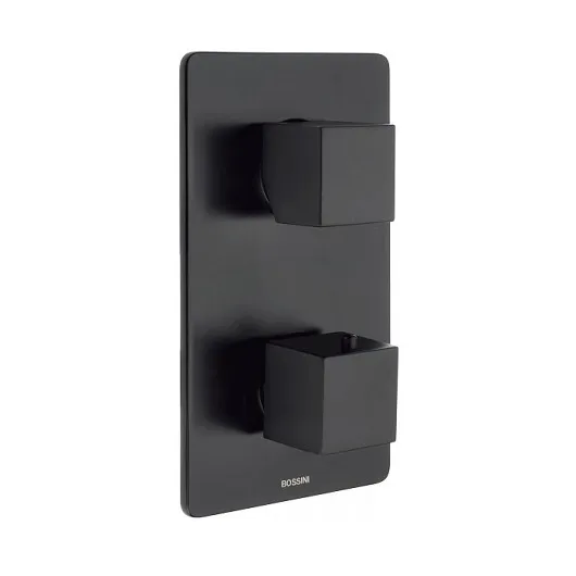 Наружная часть термостата Bossini CUBE/GILLO Z00061.073, черный матовый