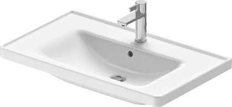 Раковина встраиваемая Duravit D-Neo 2367800000 800 мм х 480 мм, с переливом, с отверстем под смеситель, белая