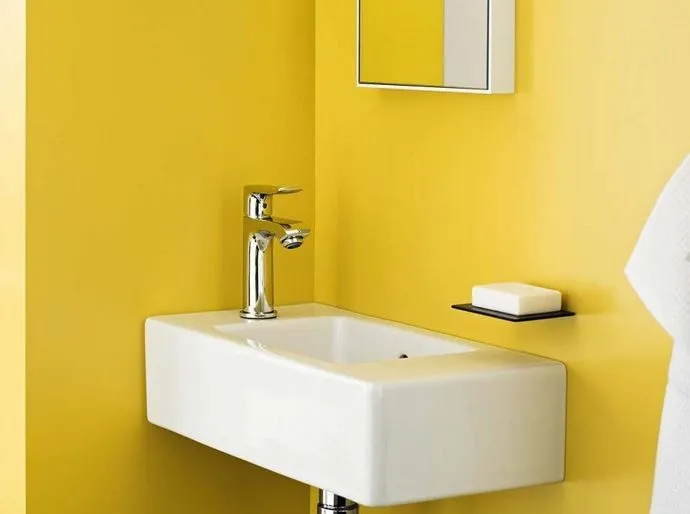 Кран для раковины HANSGROHE Metris 31166000 100 мм, без донного клапана, цвет Хром