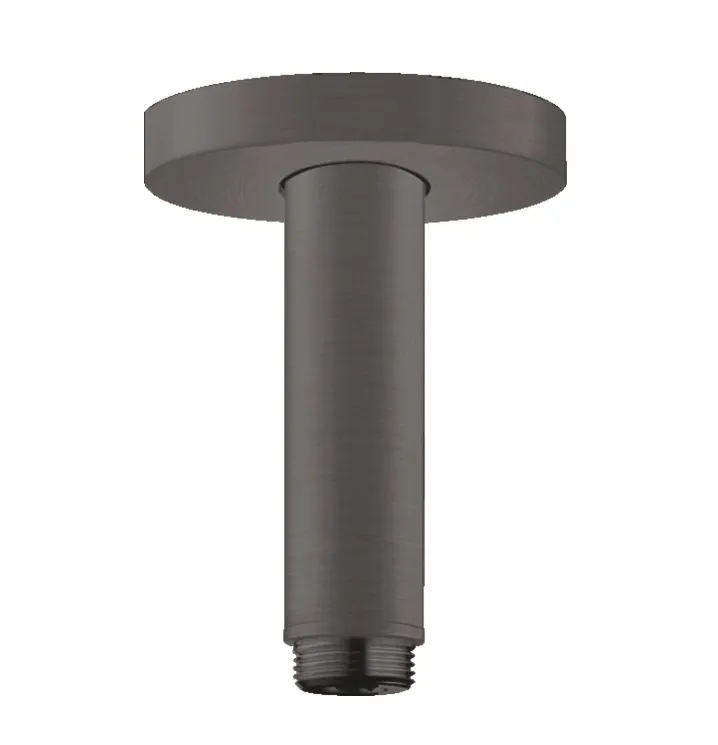 Потолочный держатель для верхнего душа HANSGROHE 27393340 100 мм, цвет Шлифованный чёрный хром