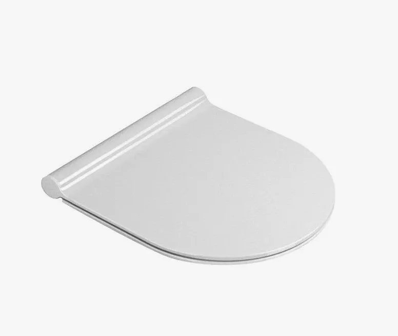 Сиденье для унитаза с крышкой GSI PURA MS76SN11 350 мм х 420 мм, SoftClose, цвет белый глянцевый