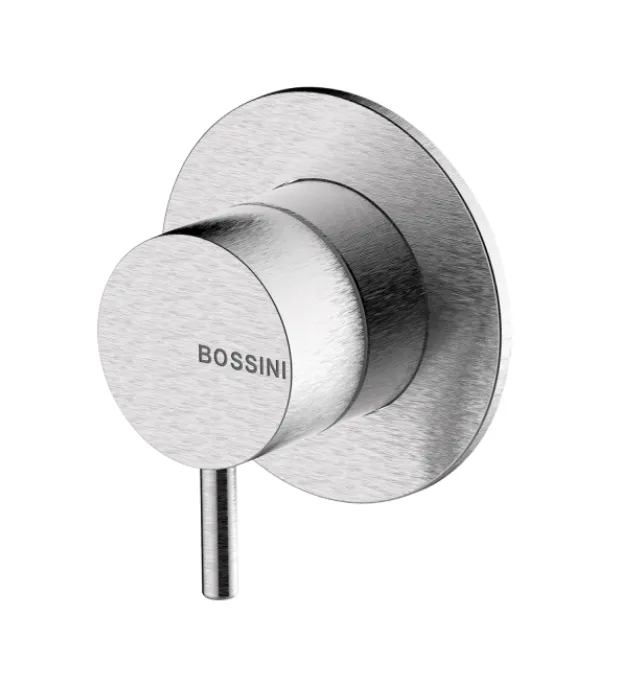 Внешняя часть термостата для душа BOSSINI NOBU INZ221.075 на 1 потребитель, цвет Матовая нержавеющая сталь