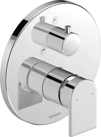 Внешняя часть смесителя для ванны DURAVIT TULUM TU5210018010 диаметр 170 мм, с переключающим клапаном, хром