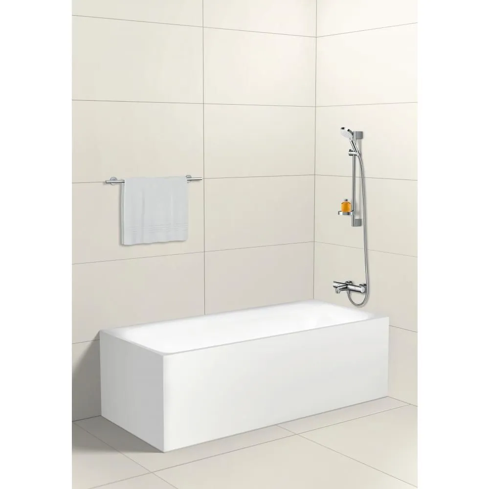 Душевой гарнитур со штангой 65 см и мыльницей Hansgrohe Crometta Vario 26553400 Белый/Хром