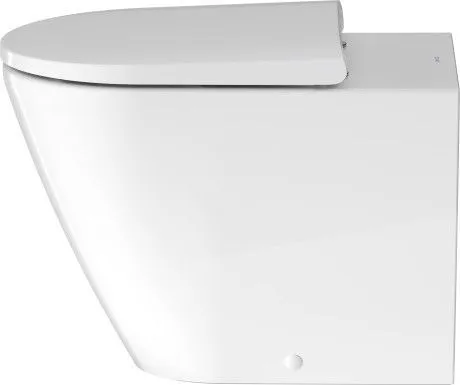 Унитаз напольный пристенный Duravit D-Neo Rimless 2003090000 370 мм х 580 мм, с вертикальным смывом, без смывного края, с креплением, белый