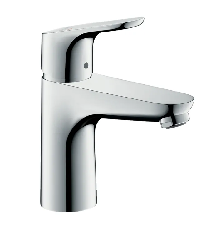 Однорычажный смеситель для раковины HANSGROHE Focus 31509000 100 мм, без донного клапана, с CoolStart, цвет Хром