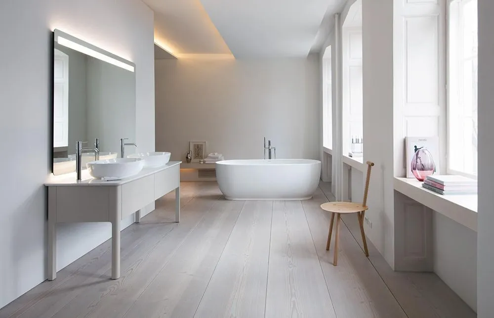 Тумба напольная под столешницу Duravit Luv LU9562B3939 скандинавский белый
