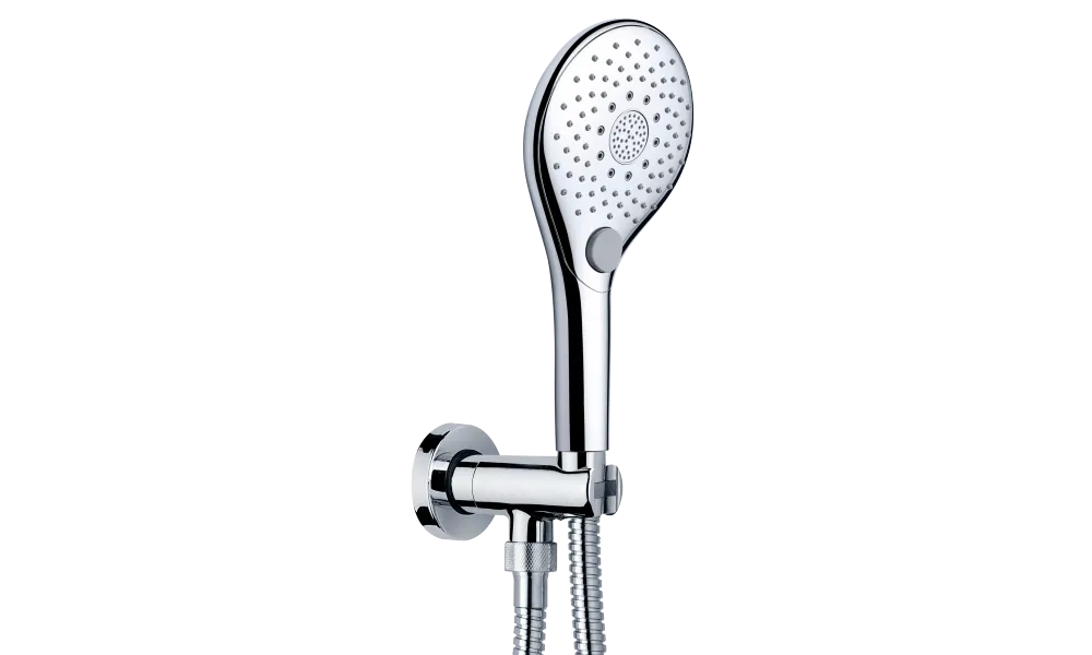 Душевой комплект Bossini Syncronia C12033.030 с лейкой, шлангом и держателем, Хром