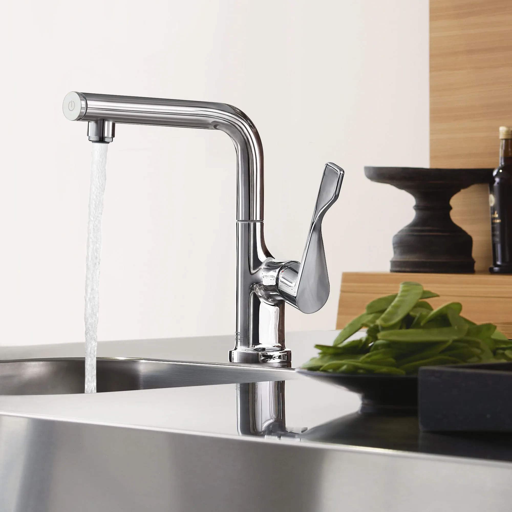 Смеситель для кухни Axor Citterio 39860000 с кнопкой Select хром 