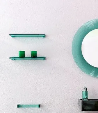 Полочка настенная  Kartell by Laufen  3.8533.0.092.000.1  45 см,  пластик зеленый изумрудный