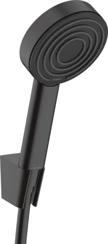 Душевой Porter - набор Hansgrohe Pulsify S 24301670 105 1 jet, с держателем и шлангом 1250 мм, матовый чёрный