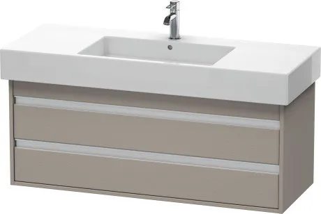 Тумба подвесная под раковину Duravit Ketho KT 6642 14 с двумя выдвижными ящиками, терра