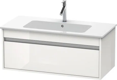 Тумба подвесная под раковину Duravit Ketho KT642002222 с выдвижным ящиком, белая глянцевая