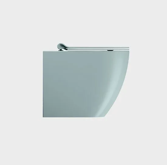 Унитаз приставной GSI PURA 880315 360 мм х 550 мм, Swirlflush, для крепежа FVB, цвет Ghiaccio Matte