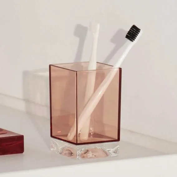 Стакан для зубных щеток Kartell by Laufen   3.8233.0.093.000.1   пластик, цвет розовый пудровый
