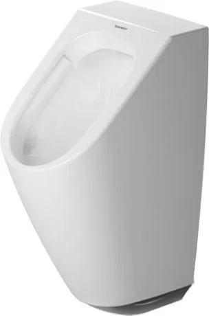 Писсуар подвесной электронный Duravit ME by Starck 2809312007 с питанием от батареек, c "мушкой", c покрытием HygieneGlaze, белый
