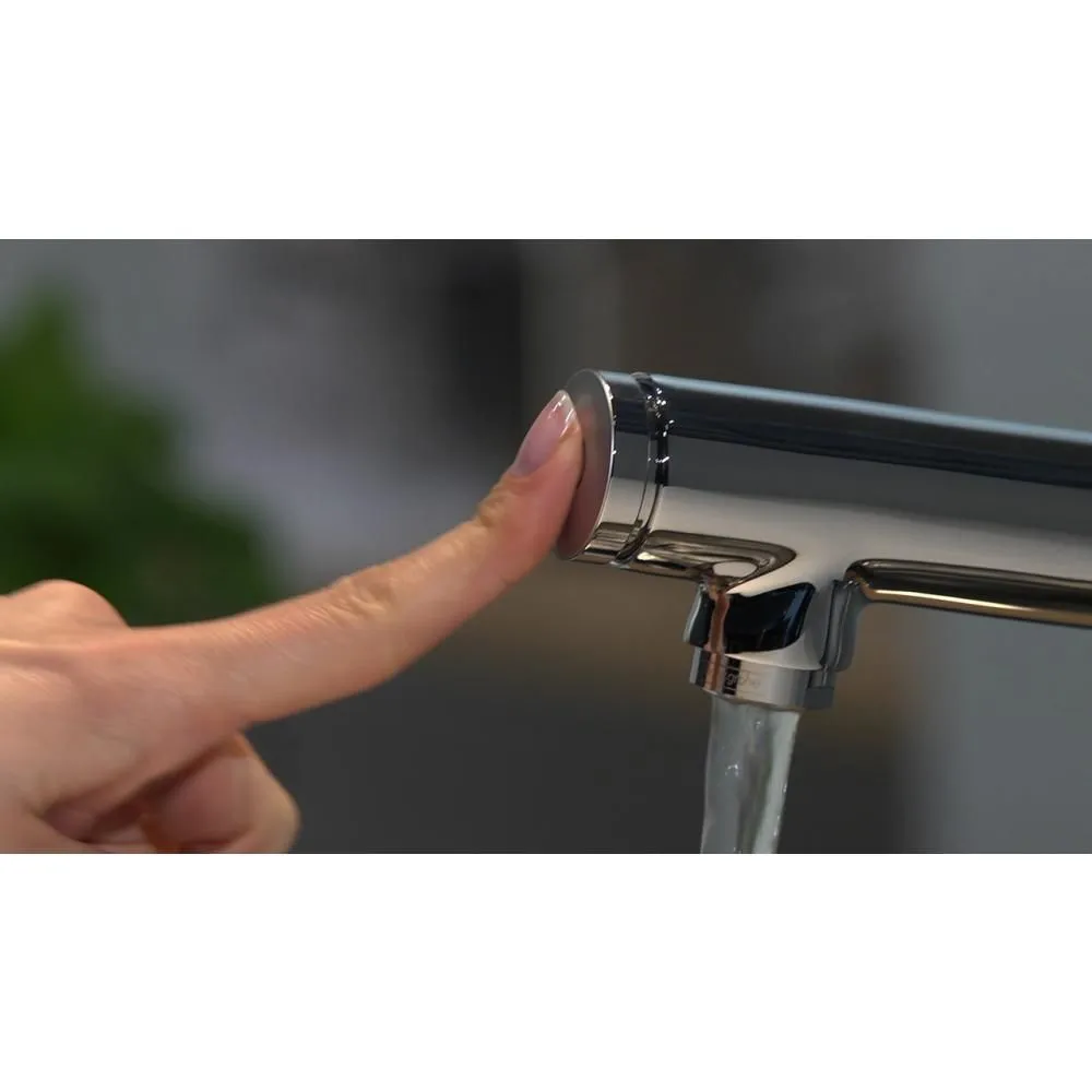 Смеситель для кухни с выдвижным душем Hansgrohe Metris Select 14884800 Под сталь