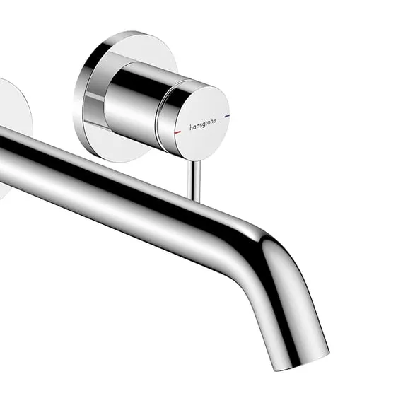 Настенный однорычажный смеситель для раковины HANSGROHE TECTURIS S 73351000 излив 225 мм, с EcoSmart+, цвет Хром
