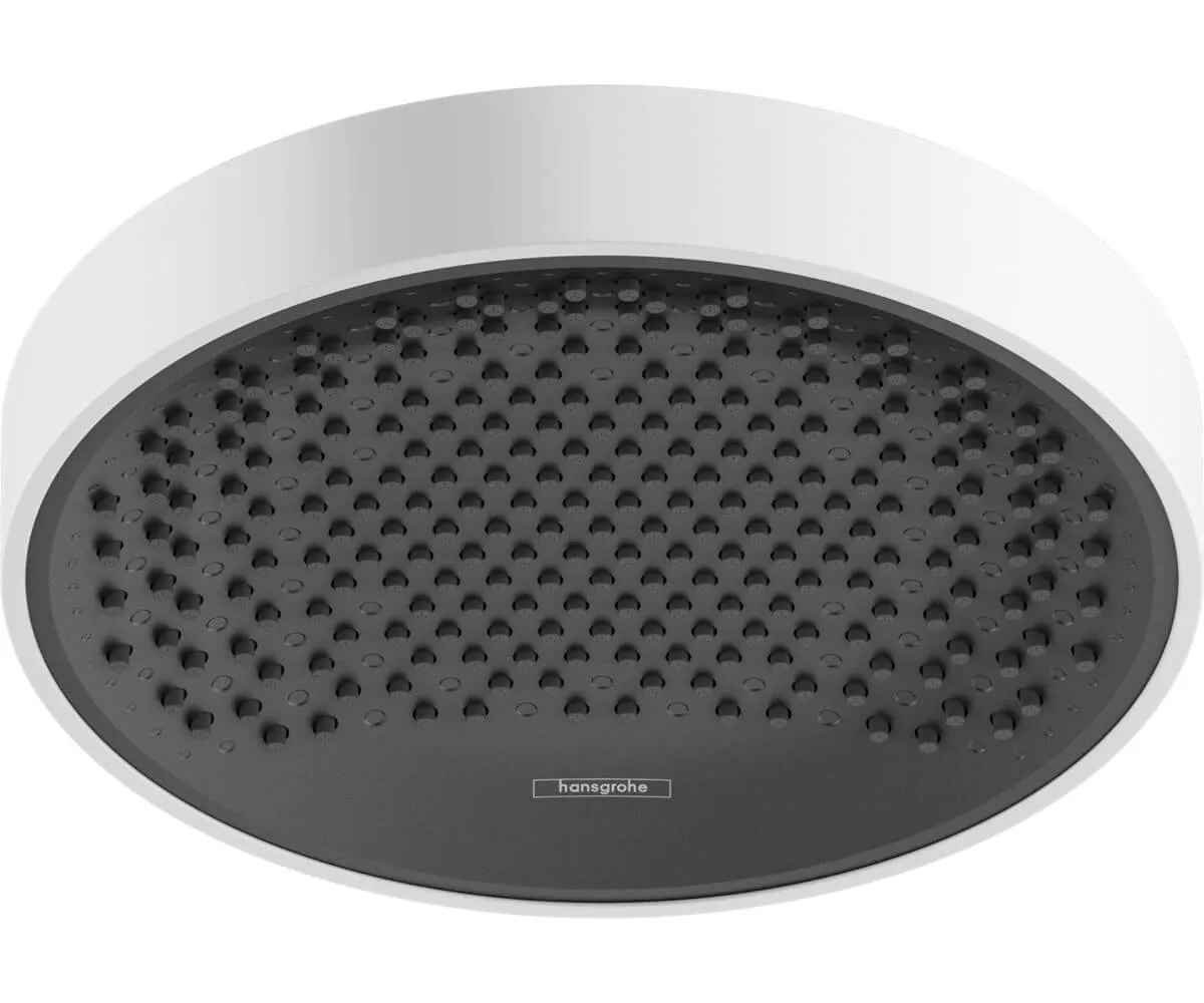 Верхний душ Hansgrohe Rainfinity 250 1jet 26229700 с потолочным кронштейном, EcoSmart, белый матовый