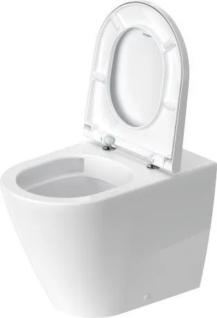 Унитаз напольный пристенный Duravit D-Neo Rimless 2003090000 370 мм х 580 мм, с вертикальным смывом, без смывного края, с креплением, белый