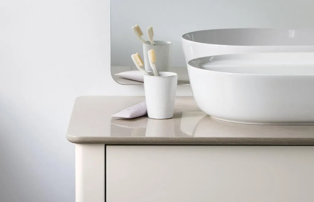 Столешница для раковины Duravit Luv LU9468R2525 кварцевый камень песочный структурный