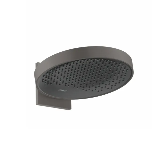 Верхний душ круглый настенный HANSGROHE Rainfinity 26230340 360, 1jet, цвет Шлифованный чёрный хром
