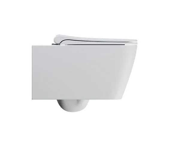 Сиденье с крышкой для унитаза GSI NUBES MS96C09 c Soft Close, белое матовое