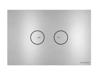 Клавиша смыва ARTCERAM INOX 715 715.000.BS 245 мм х 165 мм, 2 режима, нержавеющая сталь, цвет Steel