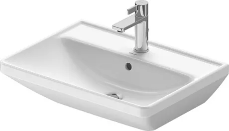 Раковина подвесная Duravit D-Neo 2366600000 600 мм х 440 мм, с переливом, с отверстием под смеситель, белая