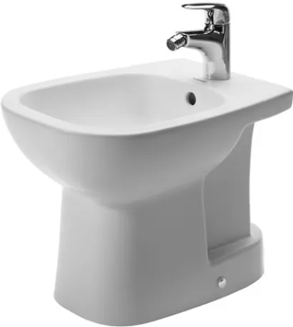 Напольное биде Duravit D-Code 22371000002 с переливом, с креплением, белое