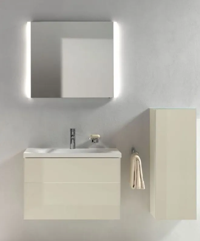 Тумба под умывальник Keuco Royal Reflex  34050 220000 корпус декоративное глянцевое покрытие/фасад стекло магнолия