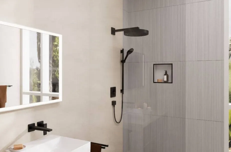 Верхний душ круглый настенный HANSGROHE Rainfinity 26231990 360, 1jet, цвет Полированное золото