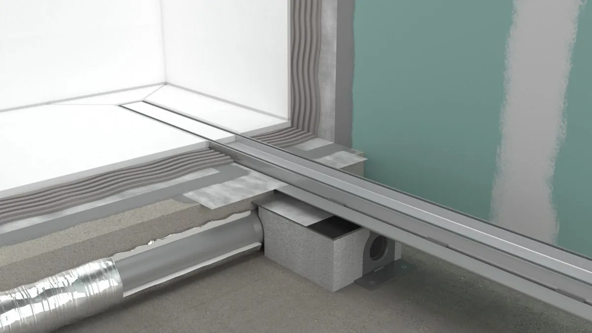 Внешняя часть линейного слива для душа HANSGROHE RainDrain Match 56036670 600 мм, c регулировкой по высоте, матовый чёрный