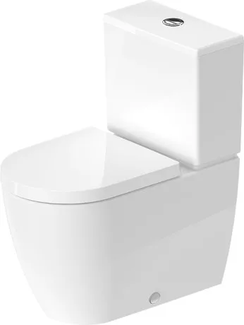 Унитаз напольный комбинированный Duravit ME by Starck 21700900001 с вертикальным смывом, с покрытием WonderGliss, белый