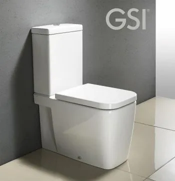 Сиденье с крышкой для унитаза GSI SPARES MS69CN11 c Soft Close, цвет Белый глянцевый