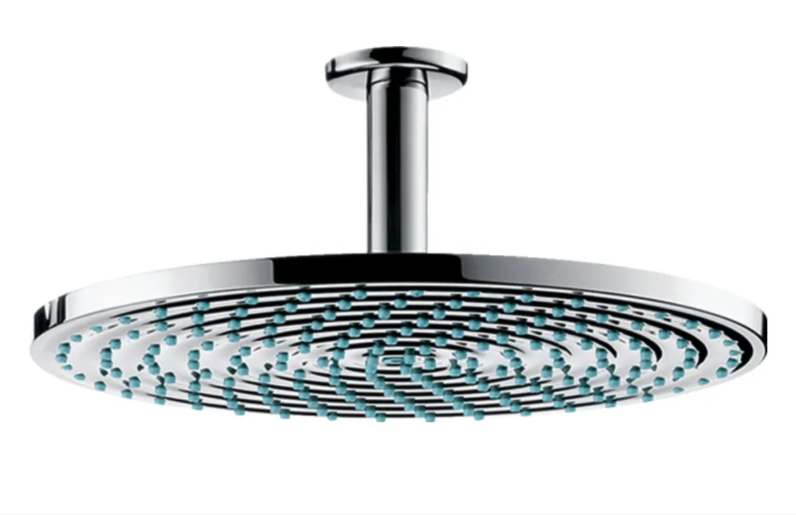 Верхний душ с потолочным держателем HANSGROHE Raindance S 26600000 300 1jet, с EcoSmart, цвет Хром