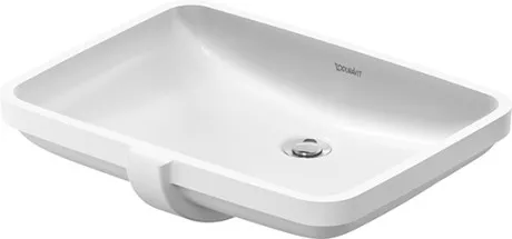 Раковина встраиваемая снизу DURAVIT Duravit No.1 03955500282 550 мм, с переливом, без отверстия под смеситель, белая