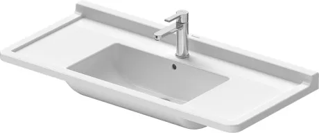 Раковина встраиваемая сверху Duravit Starck 3 03041000001 с отверстием под смеситель, с покрытием WonderGliss, белая 