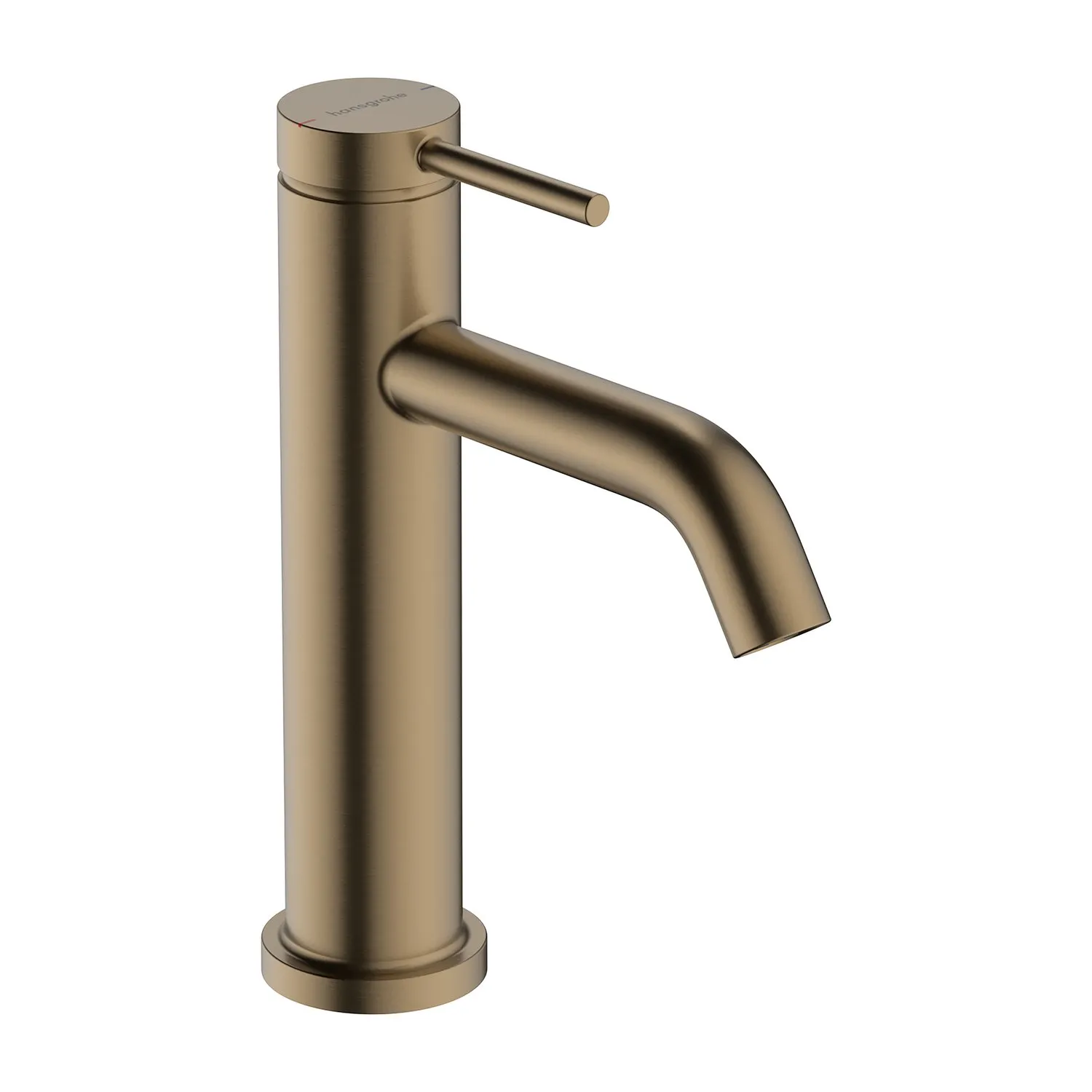 Смеситель однорычажный для раковины HANSGROHE TECTURIS S 73311140 110 мм, c EcoSmart+, без донного клапана, цвет Шлифованная бронза