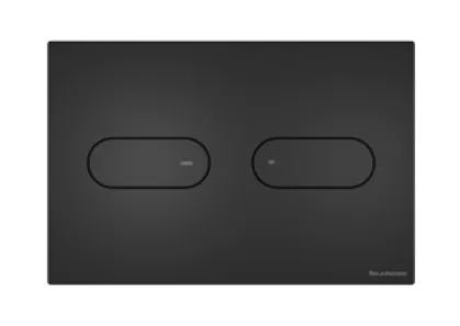 Клавиша смыва ARTCERAM INOX 710   710.000.BM 245 мм х 165 мм, 2 режима, нержавеющая сталь, цвет Black Matt