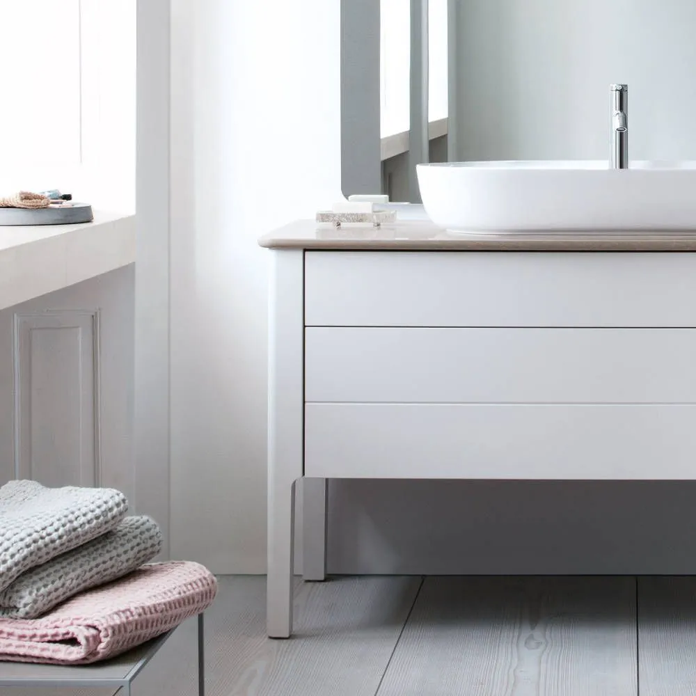 Тумба напольная под столешницу Duravit Luv LU956603939 скандинавский белый
