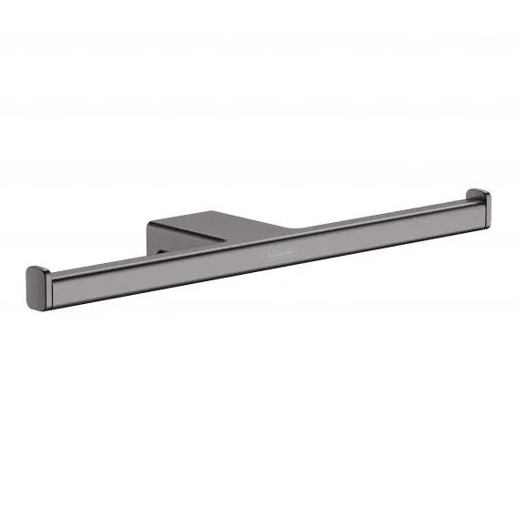 Двойной держатель для туалетной бумаги HANSGROHE AddStoris 41748340 Чёрный шлифованный хром