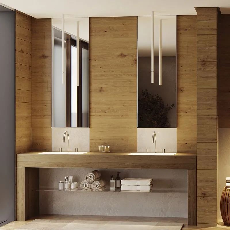 Смеситель для раковины на 3 отверстия BOSSINI NOBU INZ208.075 без донного клапана, цвет Матовая нержавеющая сталь