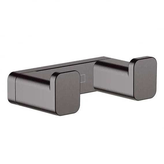 Двойной крючок HANSGROHE AddStoris 41755340 Шлифованный чёрный хром