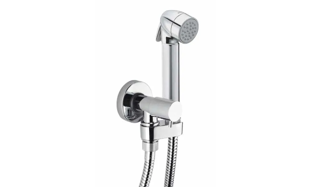 Гигиенический комплект Bossini Talita Gom E57005 Хром (с запорным вентилем)