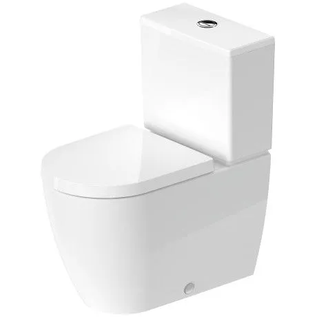 Унитаз напольный комбинированный Duravit ME by Starck 21700900001 с вертикальным смывом, с покрытием WonderGliss, белый