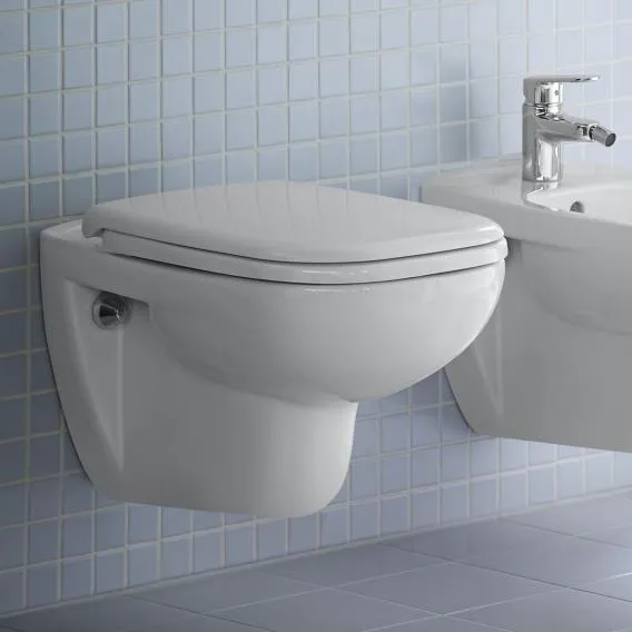 Сиденье для унитаза с крышкой удлиненное Duravit D-Сode 0060310000 без автоматического опускания, белое