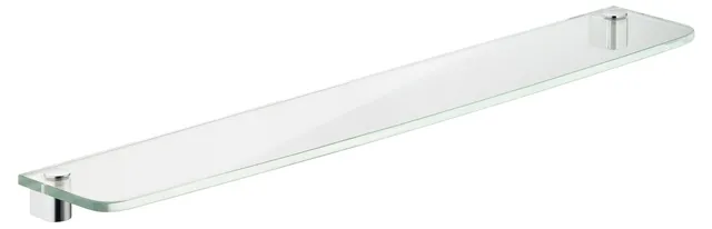 Полка из хрустального стекла 600 x 10 x 131 мм без держателей KEUCO ELEGANCE NEW 11610 009600 Белый
